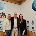 Isidro Elezgarai junto a Txema Gutiérrez e Iranzu Calvo