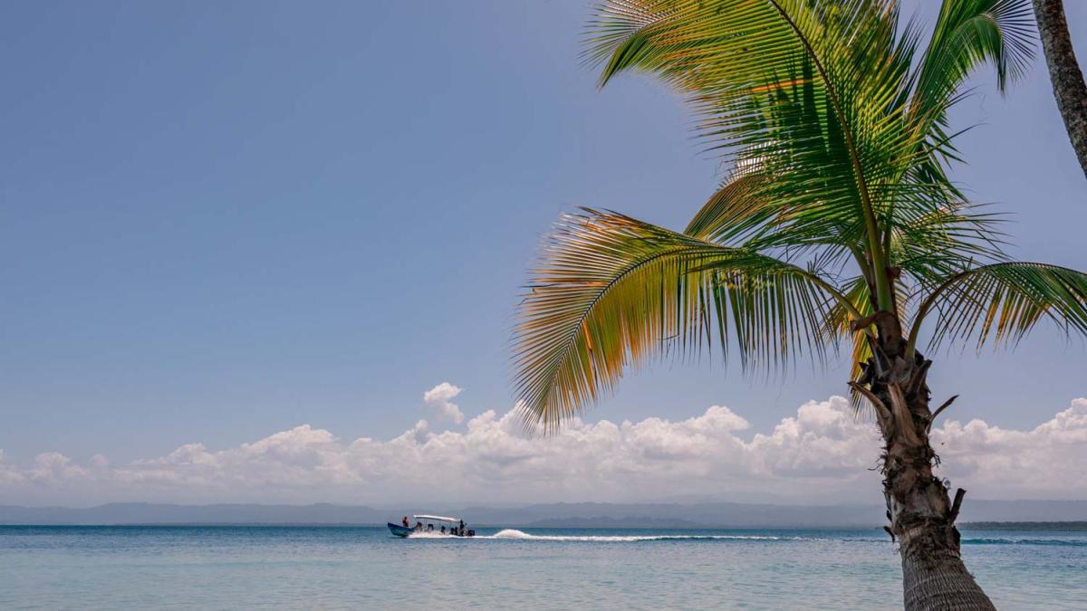 Playa Carenero, en Panamá. Lugar en el que apareció el cuerpo de la mujer