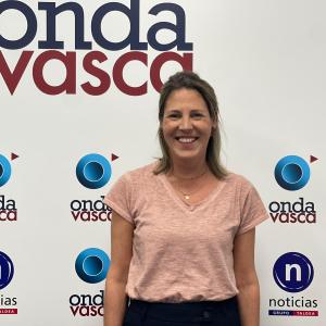 Itziar Aguinagalde, alcaldesa de Berango, en los estudios de Bilbao.