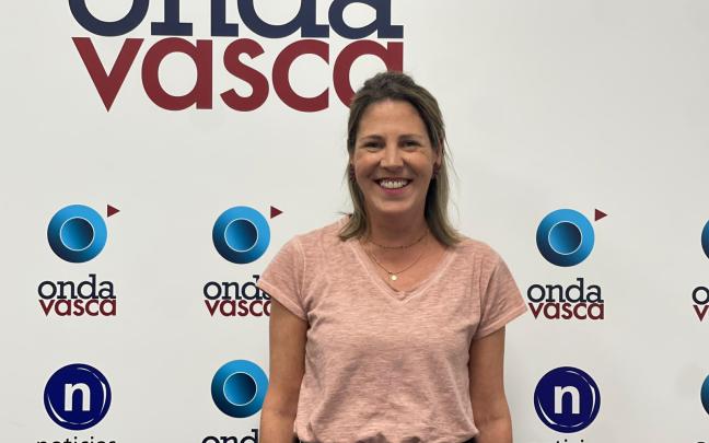 Itziar Aguinagalde, alcaldesa de Berango, en los estudios de Bilbao.