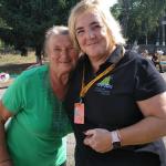 A la derecha Marian Izagirre, presidenta de la Asociación Chernobil Elkartea