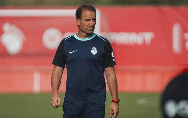 Jagoba Arrasate, en un entrenamiento del Mallorca. RCD MALLORCA