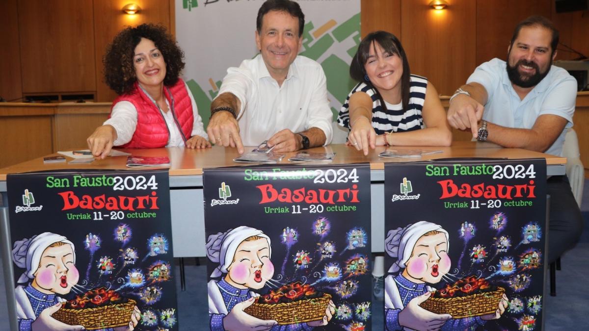 Presentación de las fiestas de San Fausto 2024 de Basauri