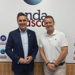 Mikel Jauregi con Txema Gutiérrez en ONDA VASCA