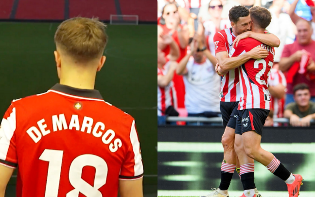 Mikel Jauregizar y Óscar De Marcos en imagen. Foto: Athletic Club Mikel Jauregizar y Óscar De Marcos en imagen. Foto: Athletic Club