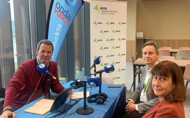 Jesús Herreros, Jefe de Operaciones del Aeropuerto de Bilbao y Beatriz González, Jefa de Gabinete
