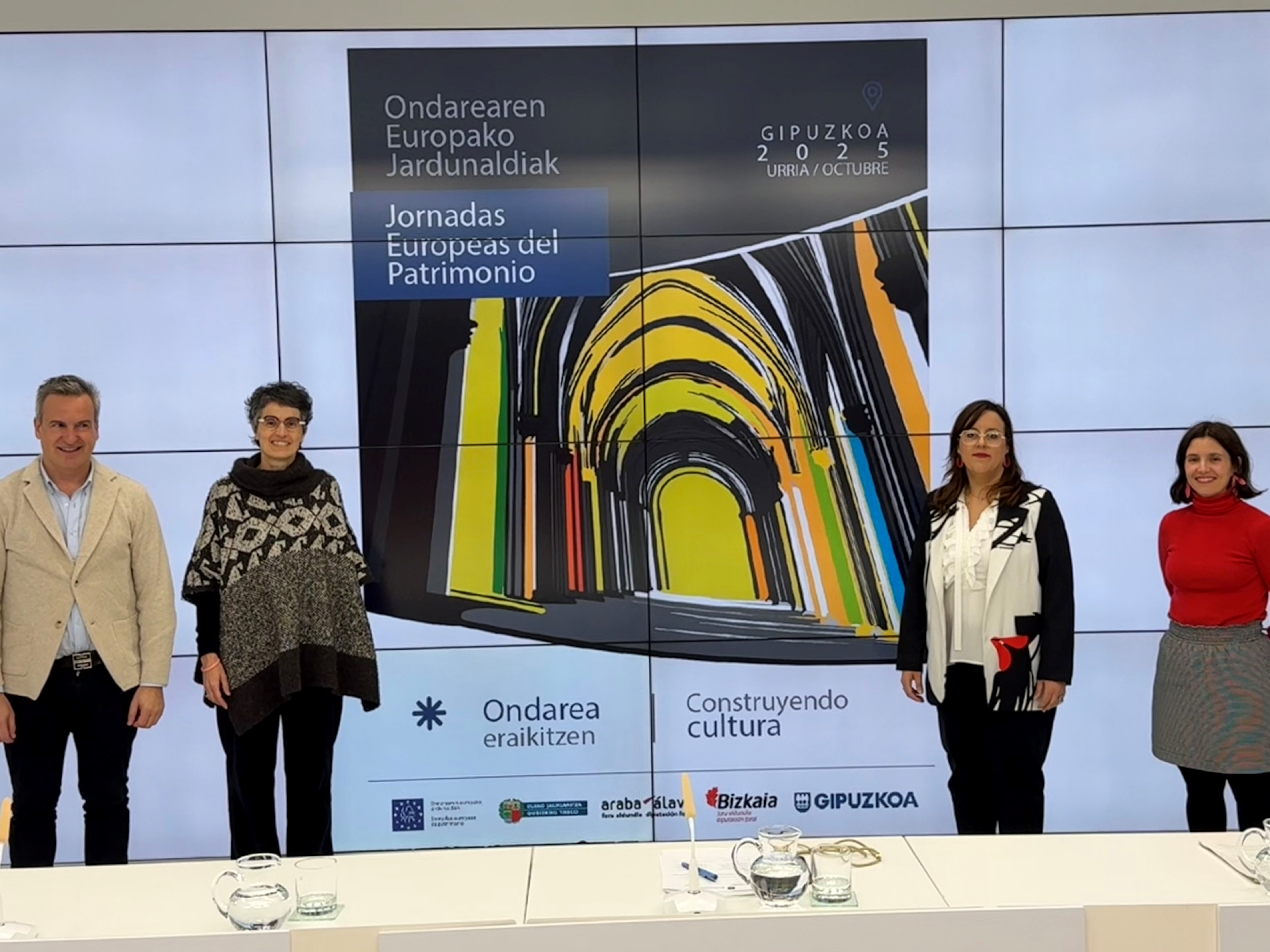 Presentación, esta mañana, de la 10ª edición de las Jornadas Europeas del Patrimonio en Gipuzkoa