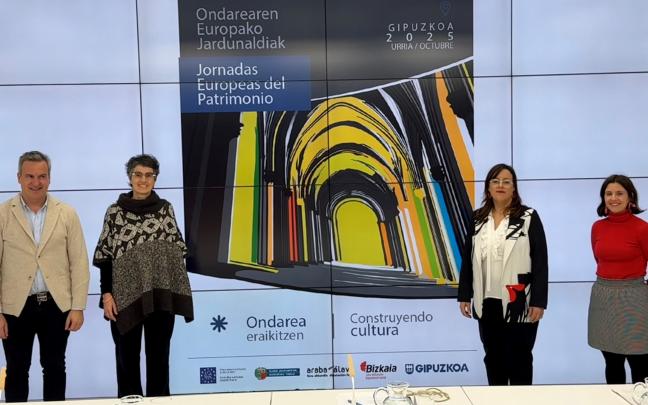 Presentación, esta mañana, de la 10ª edición de las Jornadas Europeas del Patrimonio en Gipuzkoa
