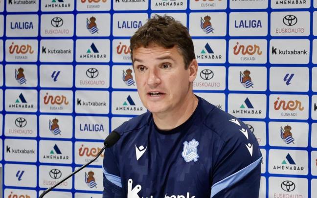 Jon Ansotegi, en su comparecencia de ayer. JAVIER COLMENERO