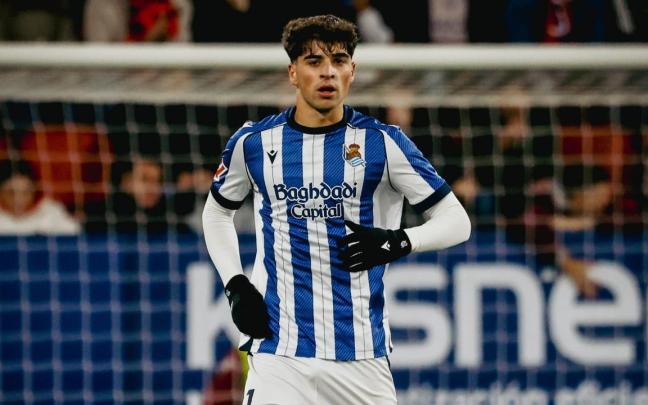 Jon Martín, importante baja para el domingo. REAL SOCIEDAD