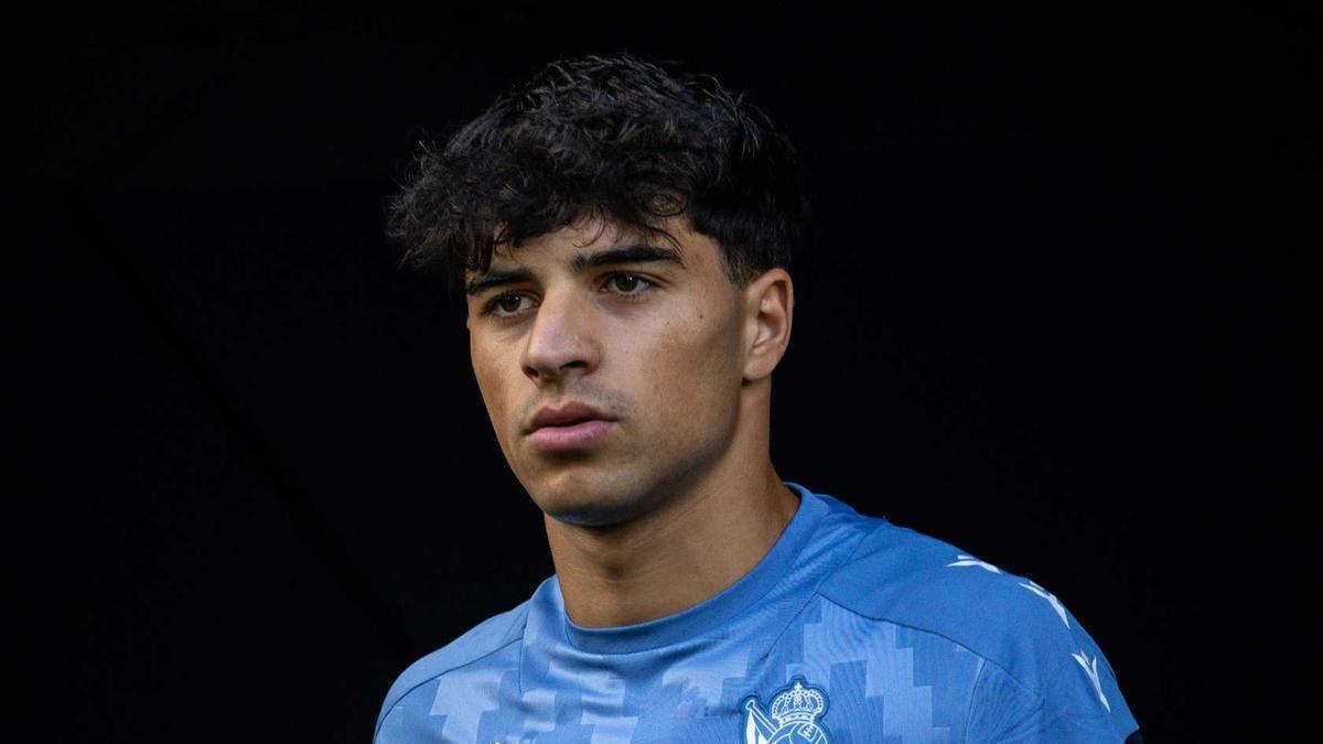 Jon Martín juega hoy con la sub 21 española. REAL SOCIEDAD