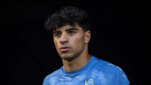 Jon Martín juega hoy con la sub 21 española. REAL SOCIEDAD