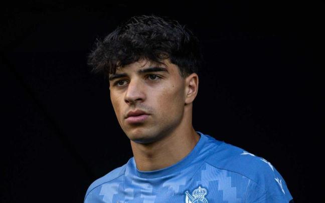 Jon Martín juega hoy con la sub 21 española. REAL SOCIEDAD