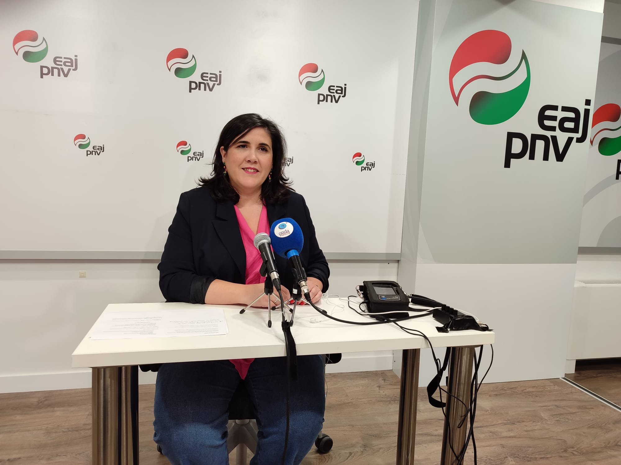 Jone Berriozabal, presidenta del Araba Buru Batzar. ONDA VASCA