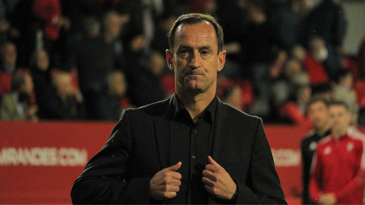 Joseba Etxeberria durante un encuentro en su etapa en el CD Mirandés. Foto: CD Mirandés