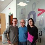 Juanjo San Sebastián con Txema Gutiérrez e Iranzu Calvo