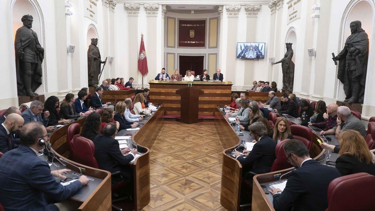 Sesión plenaria de las Juntas Generales de Álava. DNA