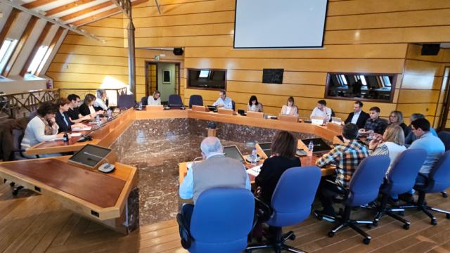 Comisión de Acción Social esta mañana en la sede de las Juntas en Bilbao |JJGG BIZKAIA