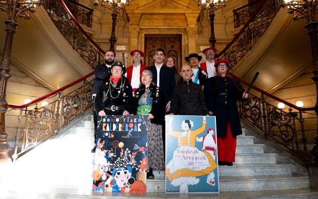 Presentación de los Caldereros, Iñudes y Artzaias de 2026 en Donostia