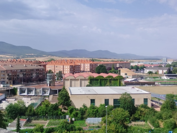 Vista del polideportivo de Agurain. Foto: Ayuntamiento de Agurain