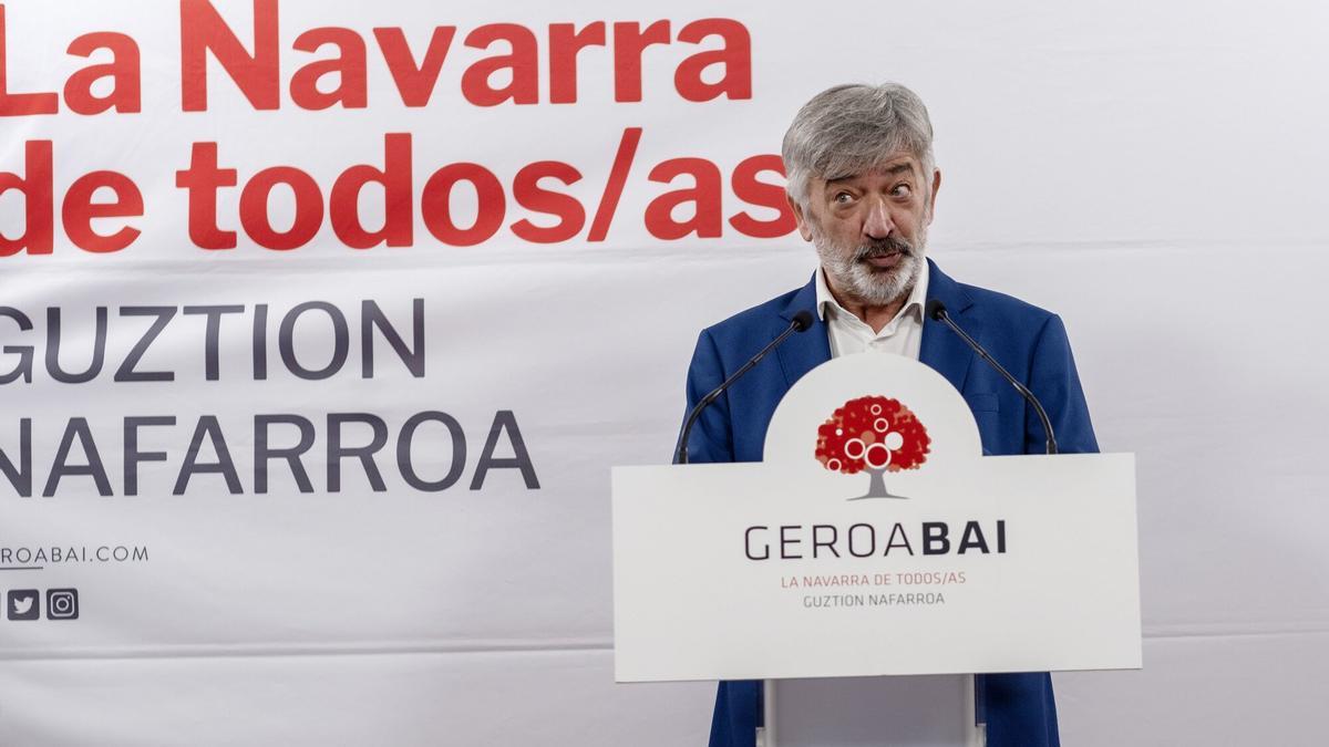 Koldo Martínez, durante la rueda de prensa de este miércoles. Foto: Iban Aguinaga