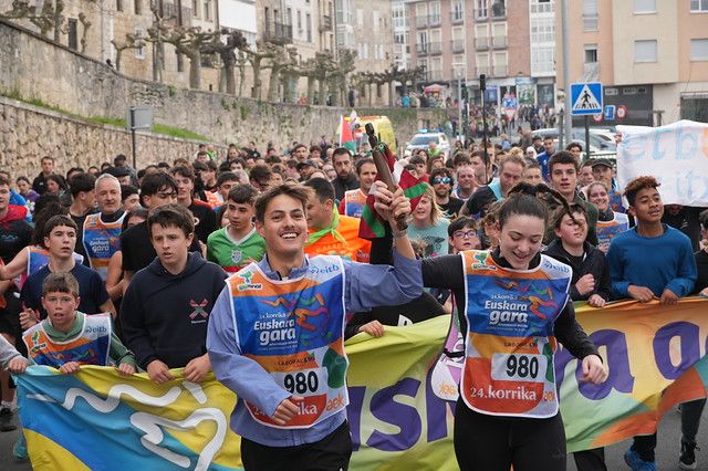 Korrika a su paso por Navarra. AEK