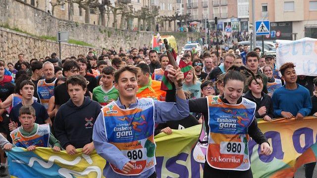 Korrika a su paso por Navarra. AEK