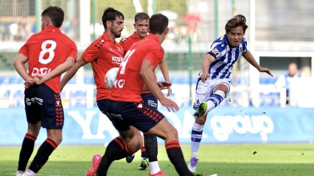 Kubo,en un partido contra Osasuna. JAVIER COLMENERO