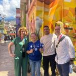 Lijia Crespo, jefa de Ubeche y David Ávila subsecretario de Turismo del Estado de Miranda| Barrio La Lucha, Venezuela