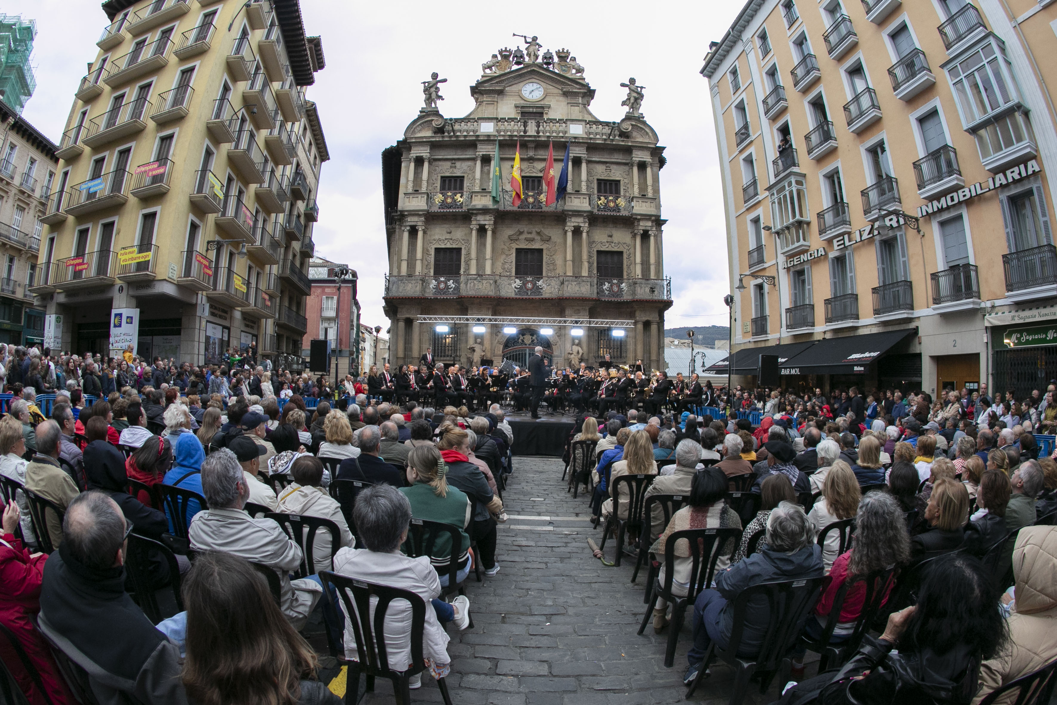 Concierto de La Pamplonesa en la Plaza Consistorial, en una edición anterior. Foto: Ayuntamiento de Pamplona