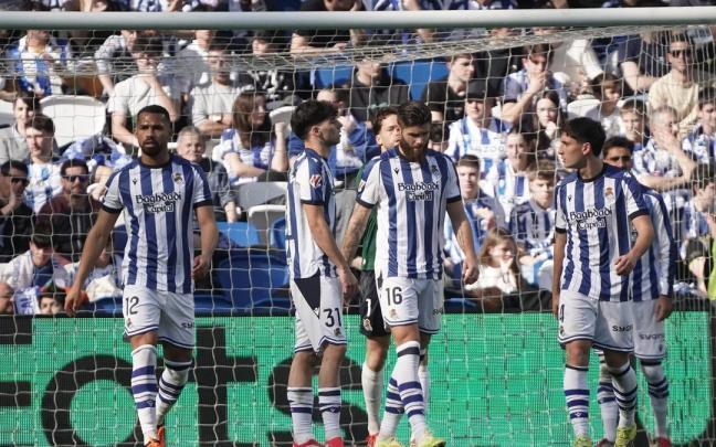 La Real encajó tres goles ante el Oviedo. RUBEN PLAZA