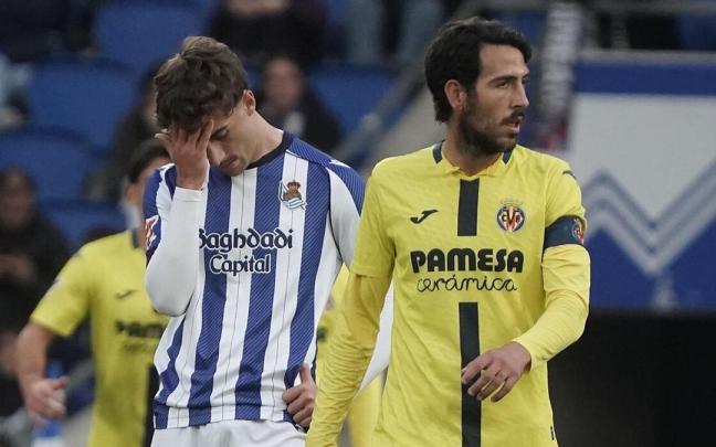 La Real perdió en el último minuto con el Villarreal. RUBEN PLAZA