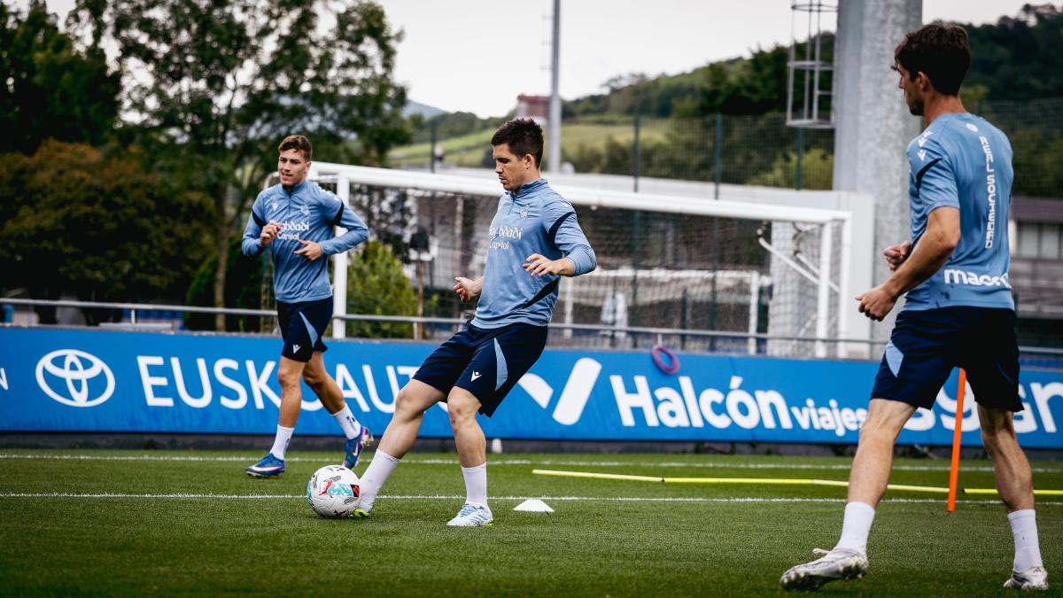 La Real prepara el partido del sábado contra el Betis. REAL SOCIEDAD