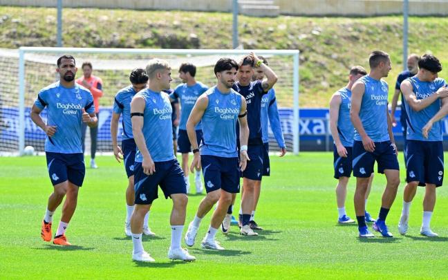 La Real Sociedad inicia esta mañana la semana de entrenamientos en Zubieta. ARNAITZ RUBIO