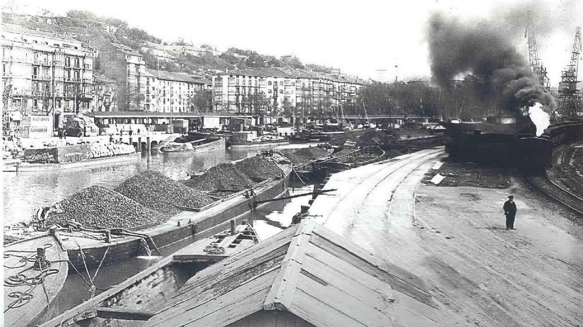 La ría de Bilbao hace un siglo / Fondo Museo Marítimo