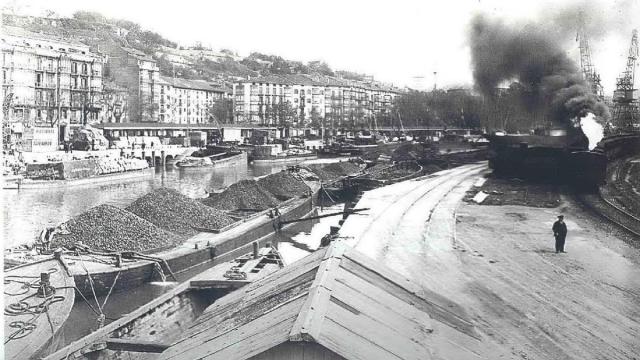 La ría de Bilbao hace un siglo / Fondo Museo Marítimo