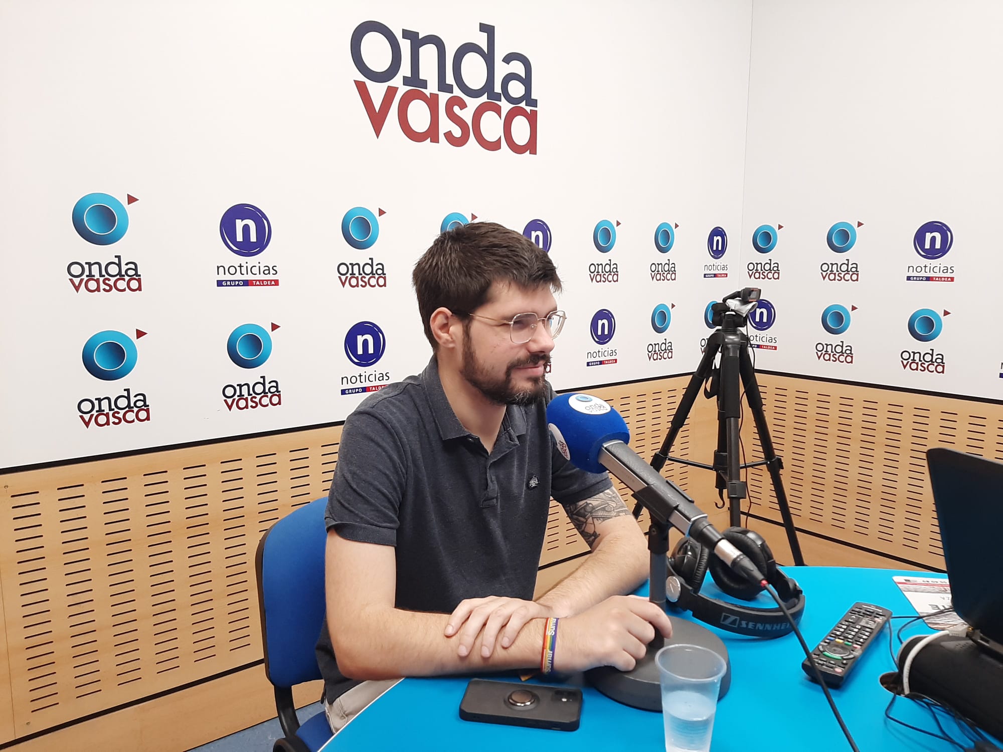 Uxue Barkos, en un acto de Geroa Bai. Unai Beroiz