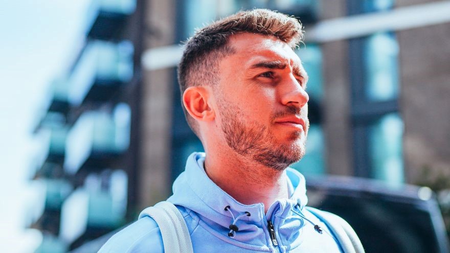 Aymeric Laporte en imagen con el Manchester City. Foto: Manchester City