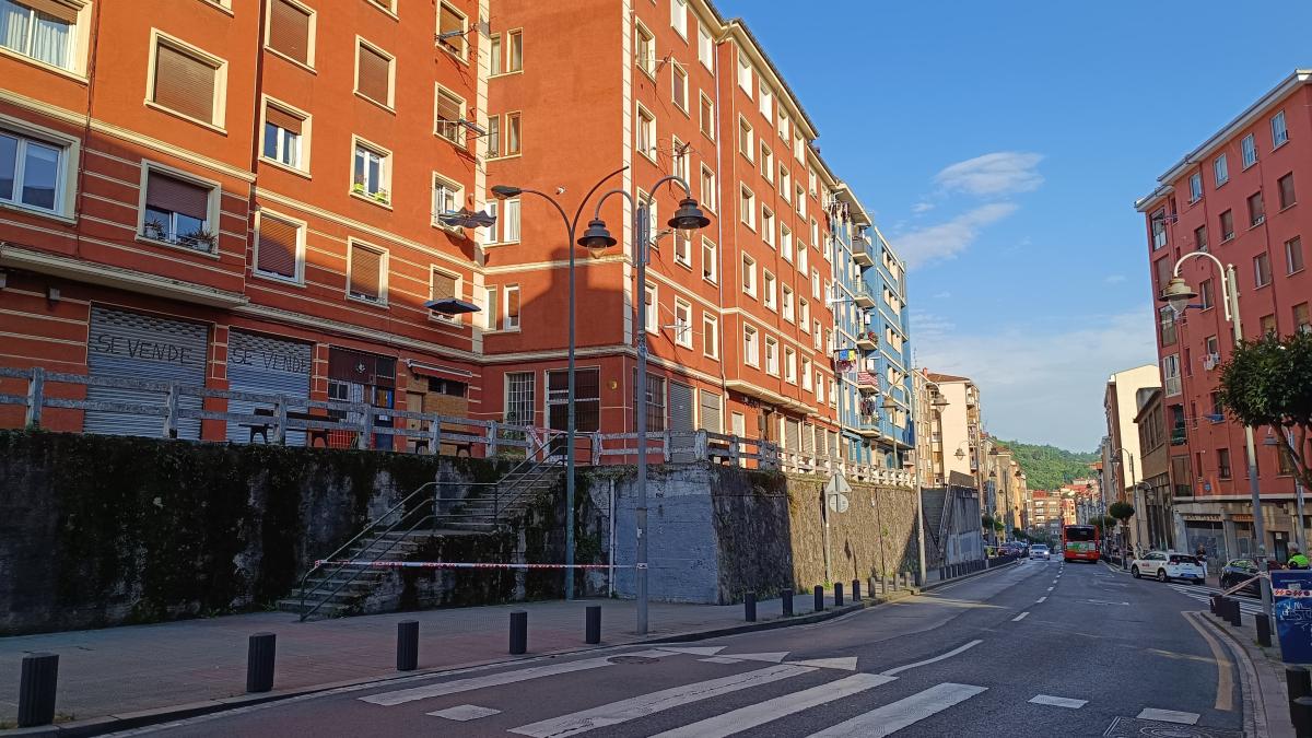 Calle Larraskitu de Bilbao donde se ha producido el presunto caso de violencia vicaria. ONDA VASCA