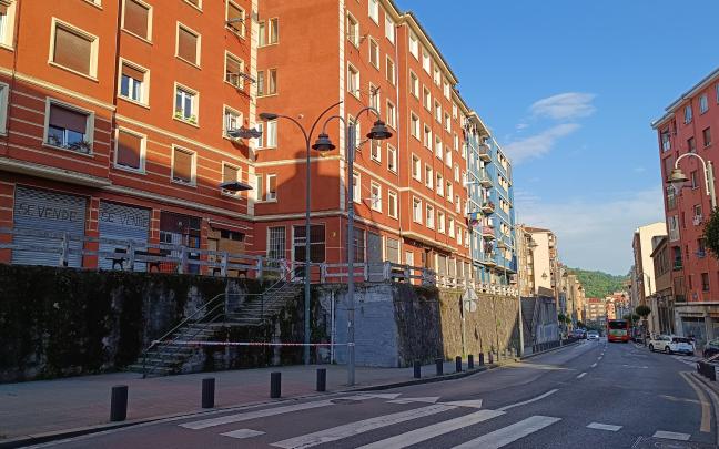 Calle Larraskitu de Bilbao donde se ha producido el presunto caso de violencia vicaria. ONDA VASCA