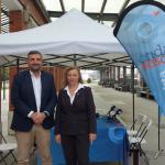 Carlos Alzaga, Diputado de Infraestructuras y Desarrollo Territorial de Bizkaia, y a Carmen del Río, decana del colegio de Ingenieros de Caminos, Puertos y Canales. 