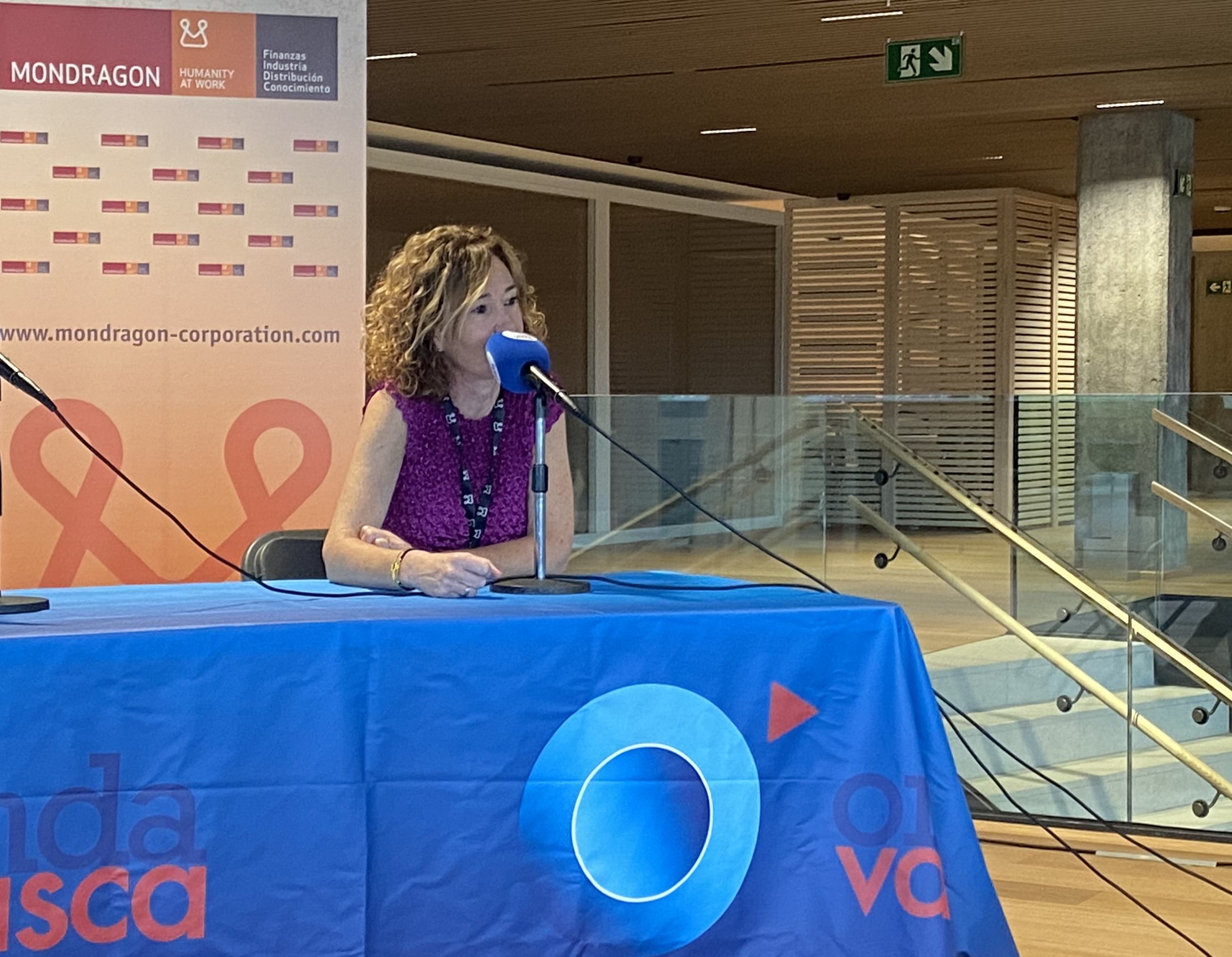 Leire Mugerza, presidenta del Congreso de Mondragón en ONDA VASCA