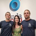 Javi y Agus Lombana con Iranzu Calvo