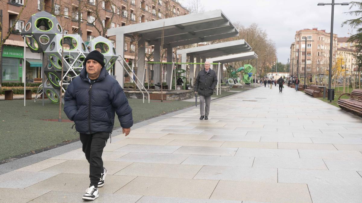 El nuevo boulevard verde de Los Herrán, en una imagen de archivo Alex Larretxi