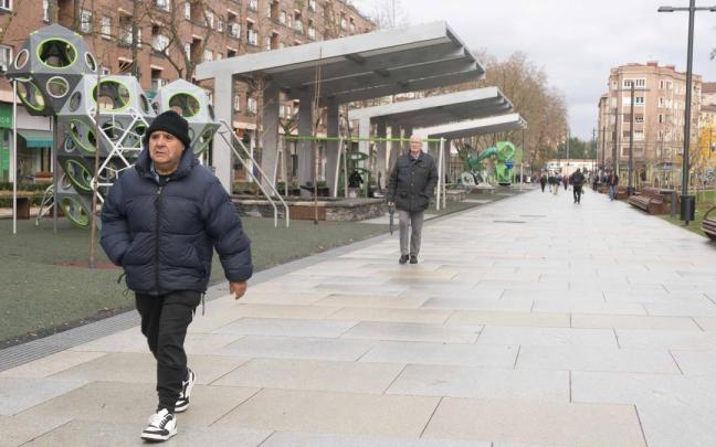 El nuevo boulevard verde de Los Herrán, en una imagen de archivo Alex Larretxi