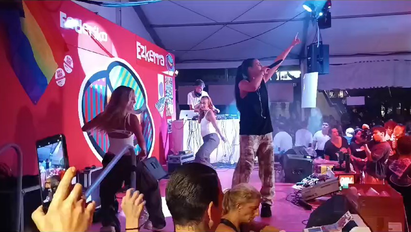 Un momento de la actuación de Lucía de la Puerta en la Aste Nagusia de Bilbao