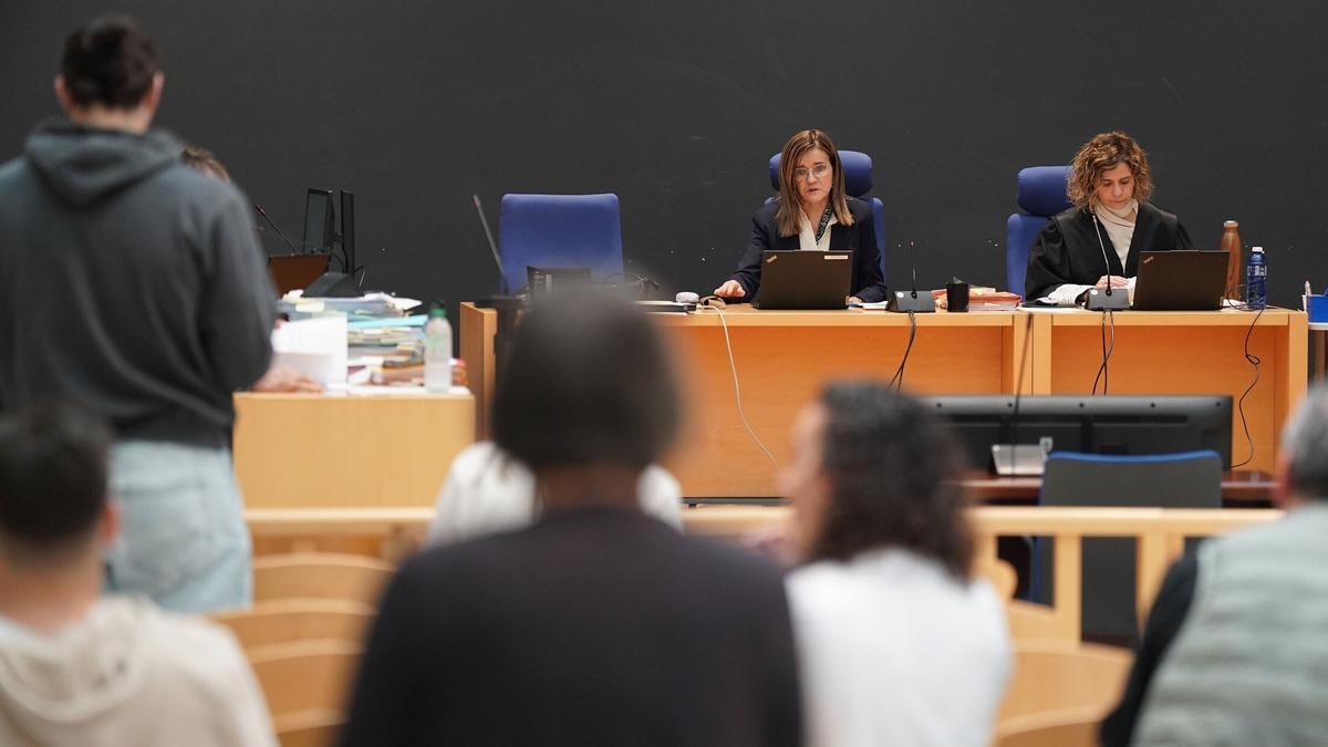 Imagen del juicio celebrado sobre el caso Lukas Agirre. Ruben Plaza