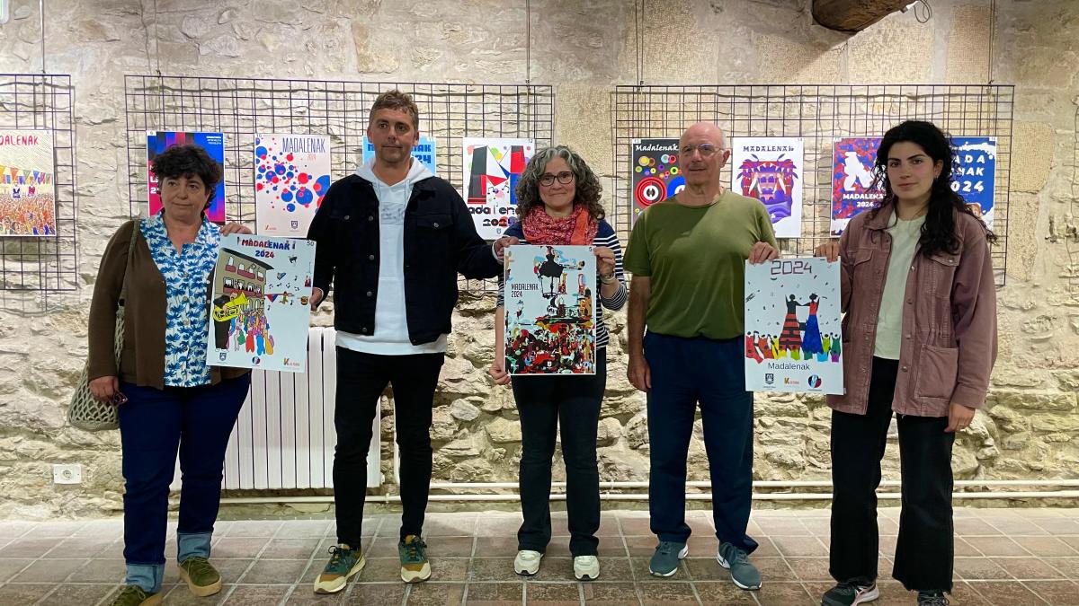 Carteles ganadores del XXXVIII Concurso de Carteles de las Magdalenas de Errenteria