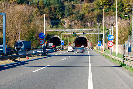 Túneles de Malmasín. Imagen de la Diputación Foral de Bizkaia 
