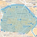 Plano de la futura Zona de Bajas Emisiones de Bilbao. BILBAO UDALA